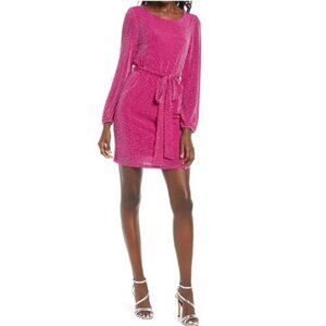 FRAICHE BY J Bling Long Sleeve Minidress